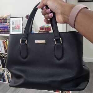 Kate Spade Black Saffiano Leather Satchel